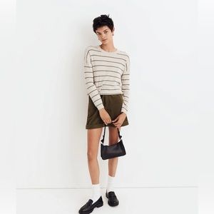 lawson crop pullover sweater in stripe